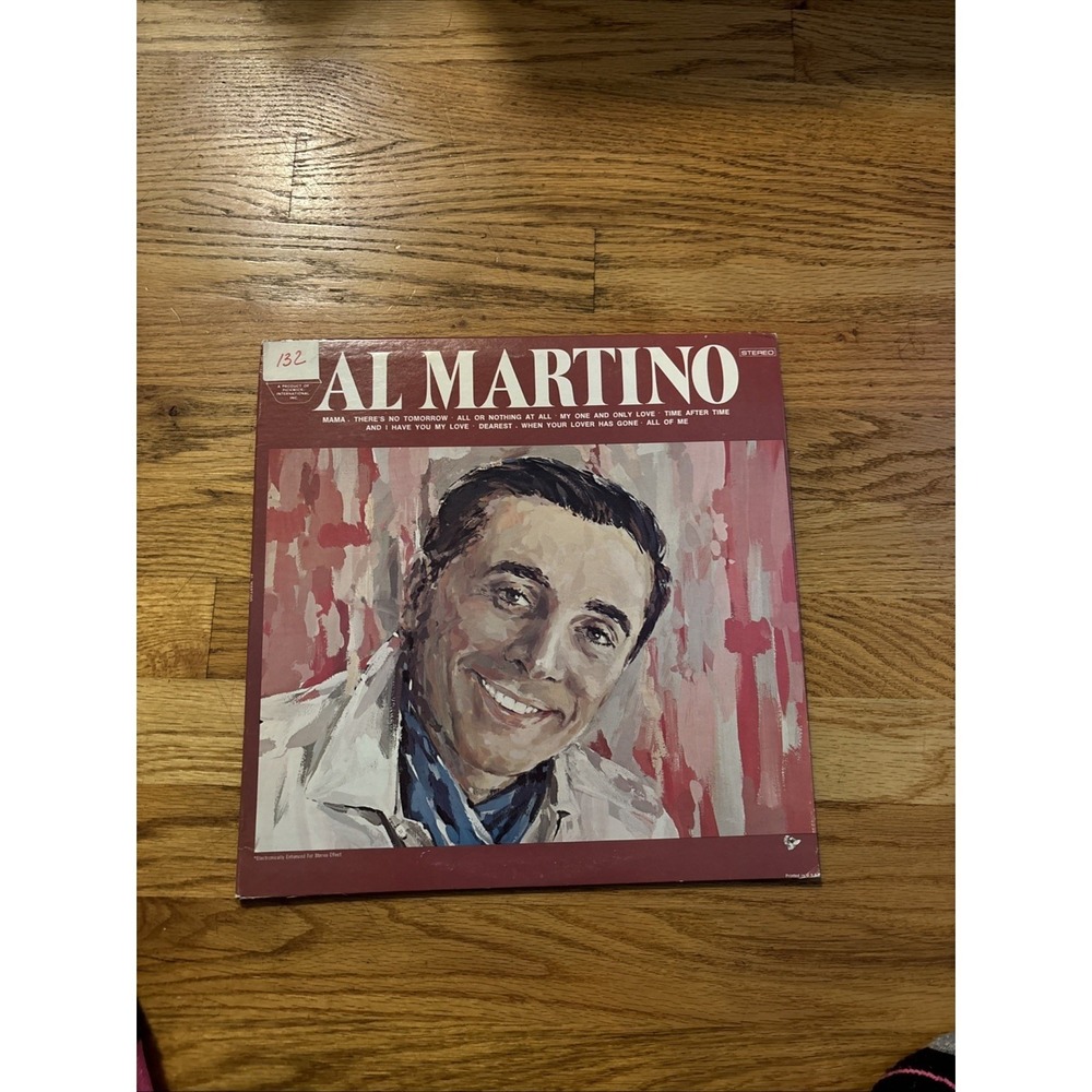 Al Martino Stereo Vinyl Record Album Mama There's No Tomorrow‎ Pickwick Records